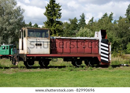 old railway car for carrying goods