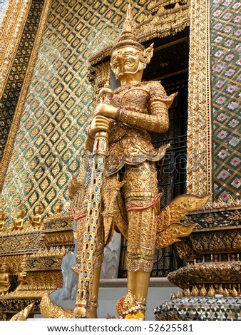 Golden demon statue Grand Palace
