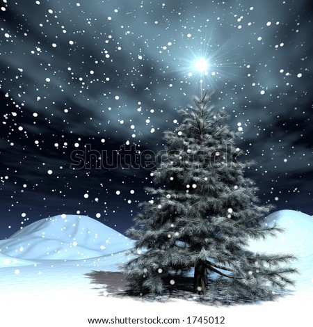 Snowing Christmas Tree