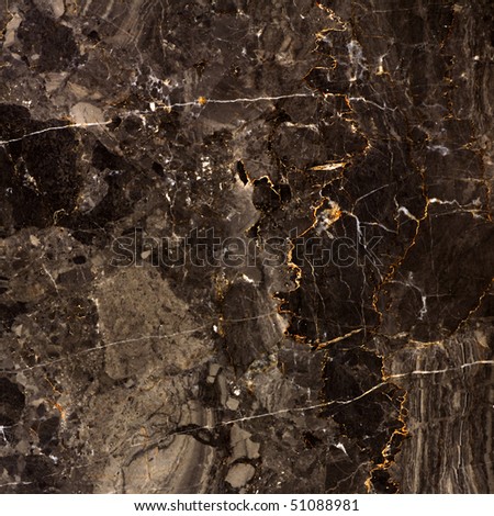 Black Granite with Gold Background in Square Format.