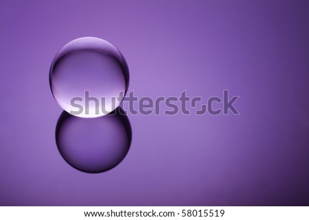 Crystal orb on a purple gradient