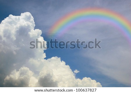 cloud blue sky background cloudy texture rainbow