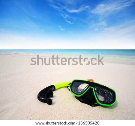 sea beach sand sun daylight snorkel nature relax relaxation summer travel in Thailand