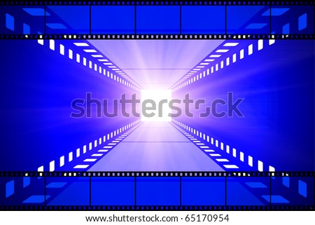 cinema movie projector and film