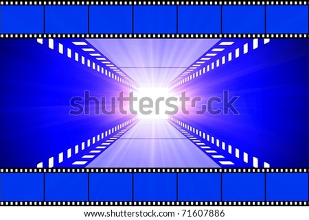 cinema movie projector and film