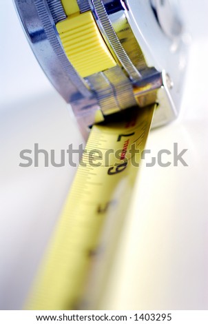 Object Shot - Measuring Tape / device. Intentional selective focus, shallow depth of field.