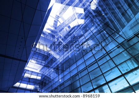 Hi-Tech Abstract Futuristic architectural Background. Great as a background or a design element.