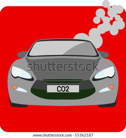 Cartoon  Exhaust on Environment Car Pollution Car Pollution Carbon Monoxide Find Similar