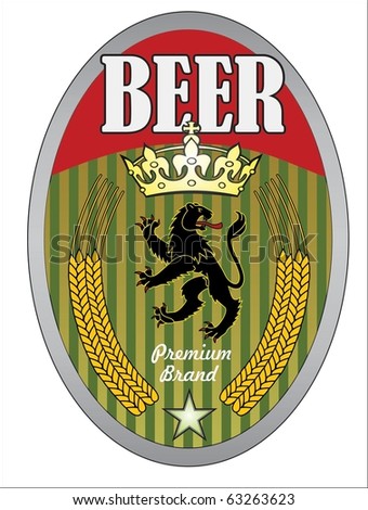 beer label vector
