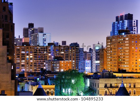 Upper West Side new york city skyline
