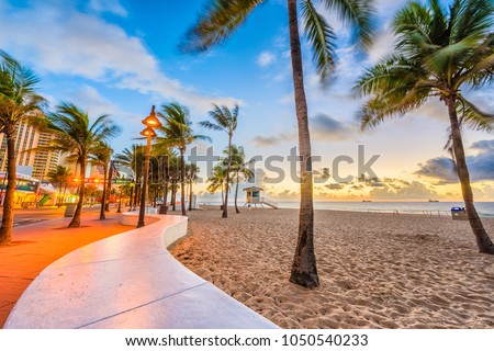 Ft. Lauderdale Beach, Florida, USA at Las Olas Blvd.