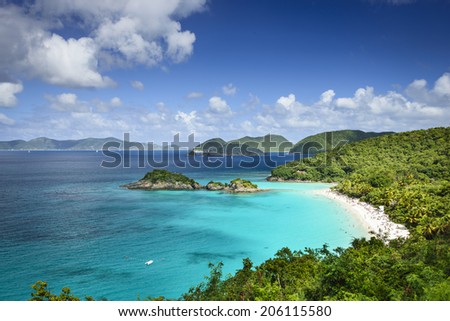 St. John, US Virgin Islands at Trunk Bay.
