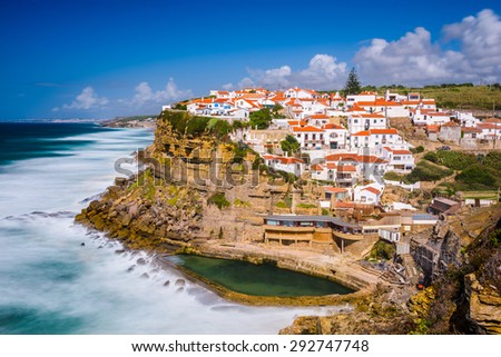 Azenhas do Mar, Portugal seaside town.
