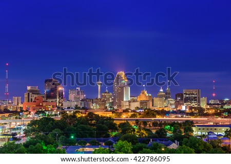 San Antonio, Texas, USA skyline.