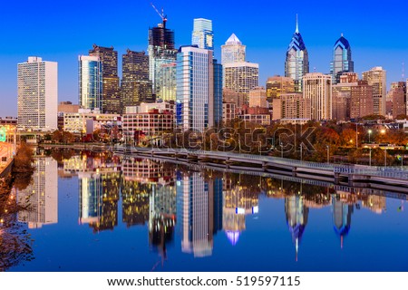 Philadelphia, Pennsylvania, USA Skyline on the Schuylkill River.