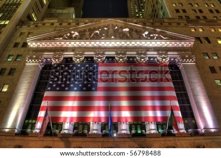 NEW YORK CITY - MAY 27: The New York Stock Exchange building, the world\'s largest stock exchange May 27, 2010 in New York, New York.