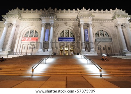 new york city at night time. stock photo : NEW YORK CITY