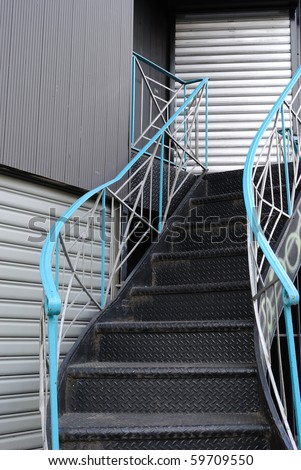 outdoor stairs in the city