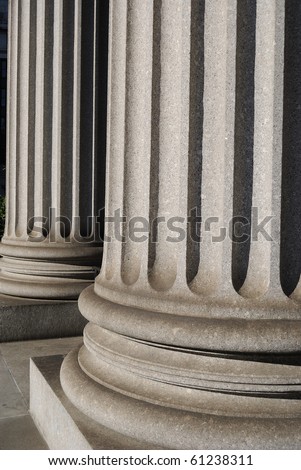 Ionic Columns on a New York City courthouse.