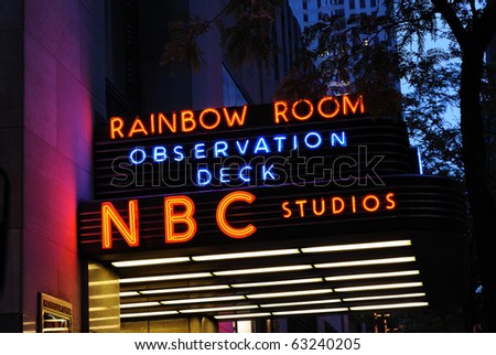 NEW YORK CITY - MAY 8:The historic Rockefeller Center is home to NBC studios, an observation deck, and the upscale nightclub Rainbow Room May 8, 2010 in New York, NY.