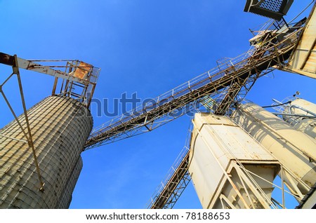 Abstract view of a cement plant