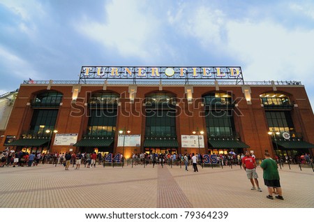 ATLANTA, GEORGIA - JUNE 16: Turner Field was originally built as Centennial Olympic Stadium, the centerpiece of the 1996 Olympics but has since been home to the Braves June 16, 2011 in Atlanta, GA.