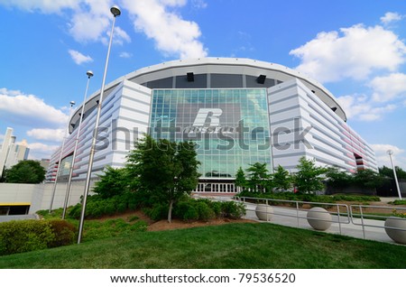 ATLANTA, GEORGIA - MAY 11: The Georgia Dome in Downtown Atlanta is home to the Atlanta Falcons May 10, 2011 in Atlanta, Georgia.