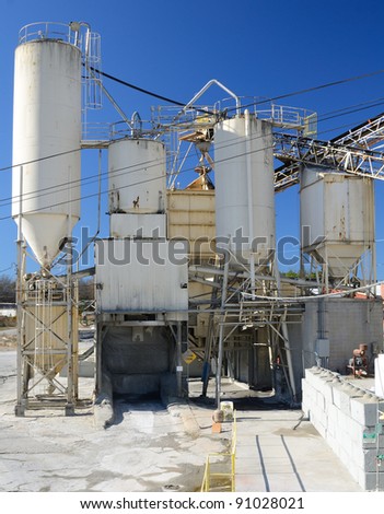 Exterior of a cement plant