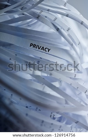 Shredded paper series - privacy