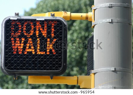 Don\'t walk Sign.