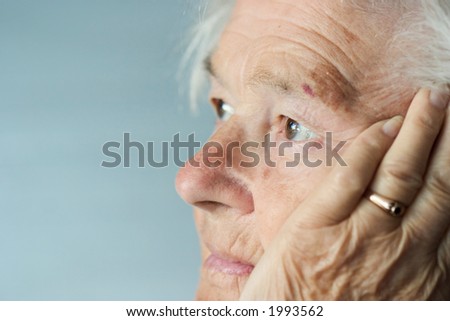 Elderly woman brings back memories