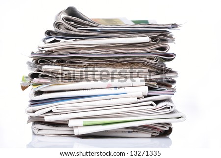 Stacks Of Newspapers