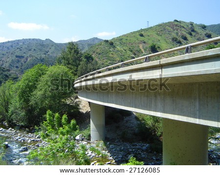 This is a highway in the San Gabriel Mountains in California.