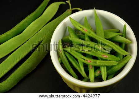 Scarlet runner beans