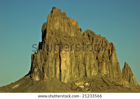 Shiprock peak, also known as Rock with Wings by the Navajo