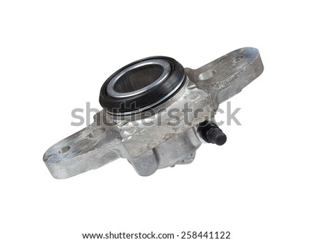 hydraulic cylinder brake drum, isolated on a white background with clipping path