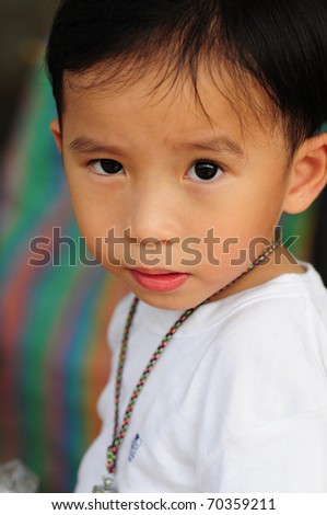asian child in happy emotion