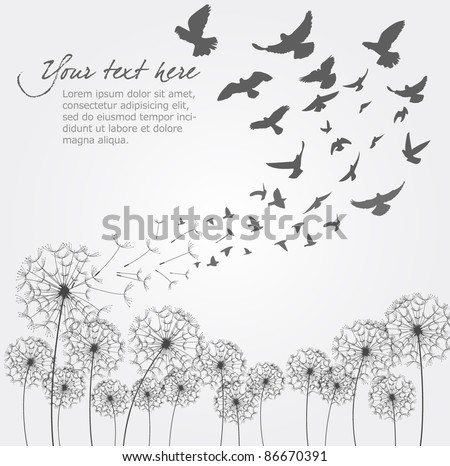 Dandelion And Birds