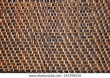 Natural background. Old woven rattan.