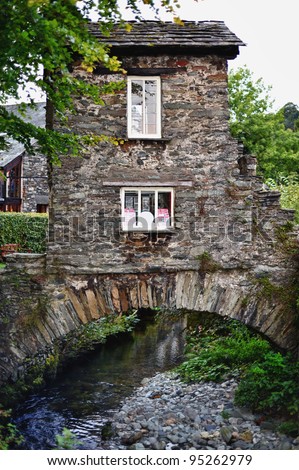 An old stone river house in the Lake District