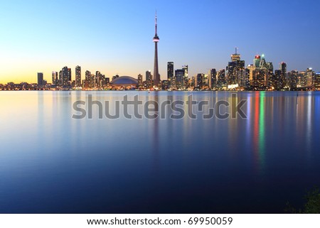 Toronto cityscape from Central Island
