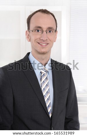 Portrait of a business man with suit and tie