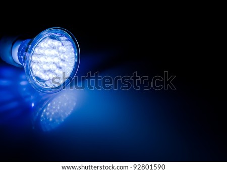 Blue beam of led lamp