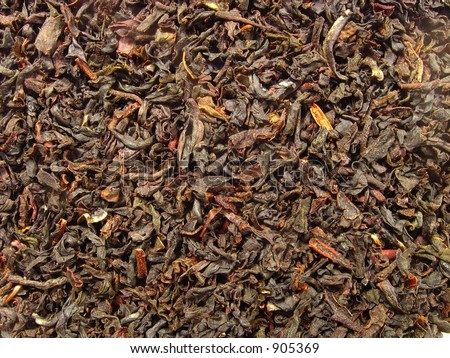English Earl Grey tea dry leaves, tea scented with bergamot oil
