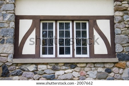 bavarian windows in rock structure