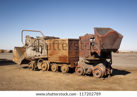 Old mining equipment in Australia