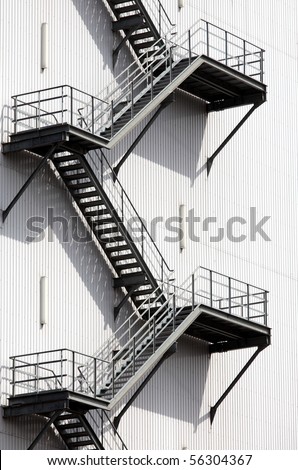 Abstract fire escape background texture