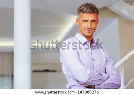 Portrait of a handsome confident man
