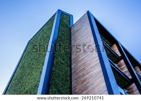 Closeup image of a stylish design house