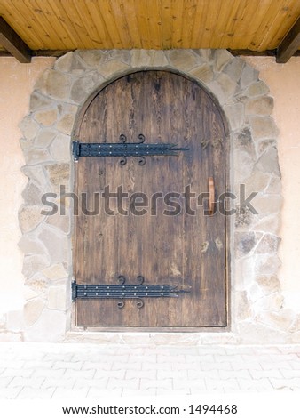 Door in restaurant